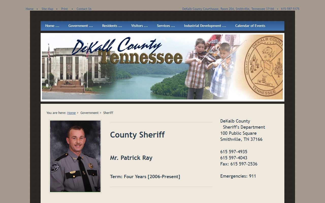 DeKalb County 24 hour booking government page