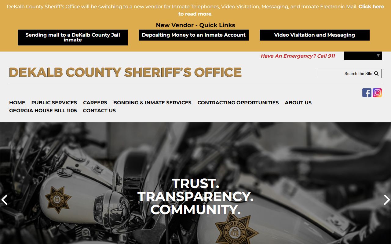 DeKalb County 24 hour booking sheriff website