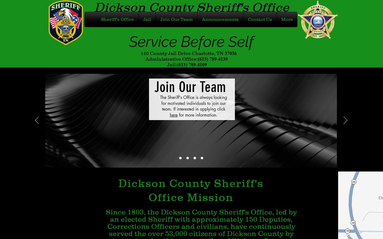 Dickson County 24 hour booking sheriff website