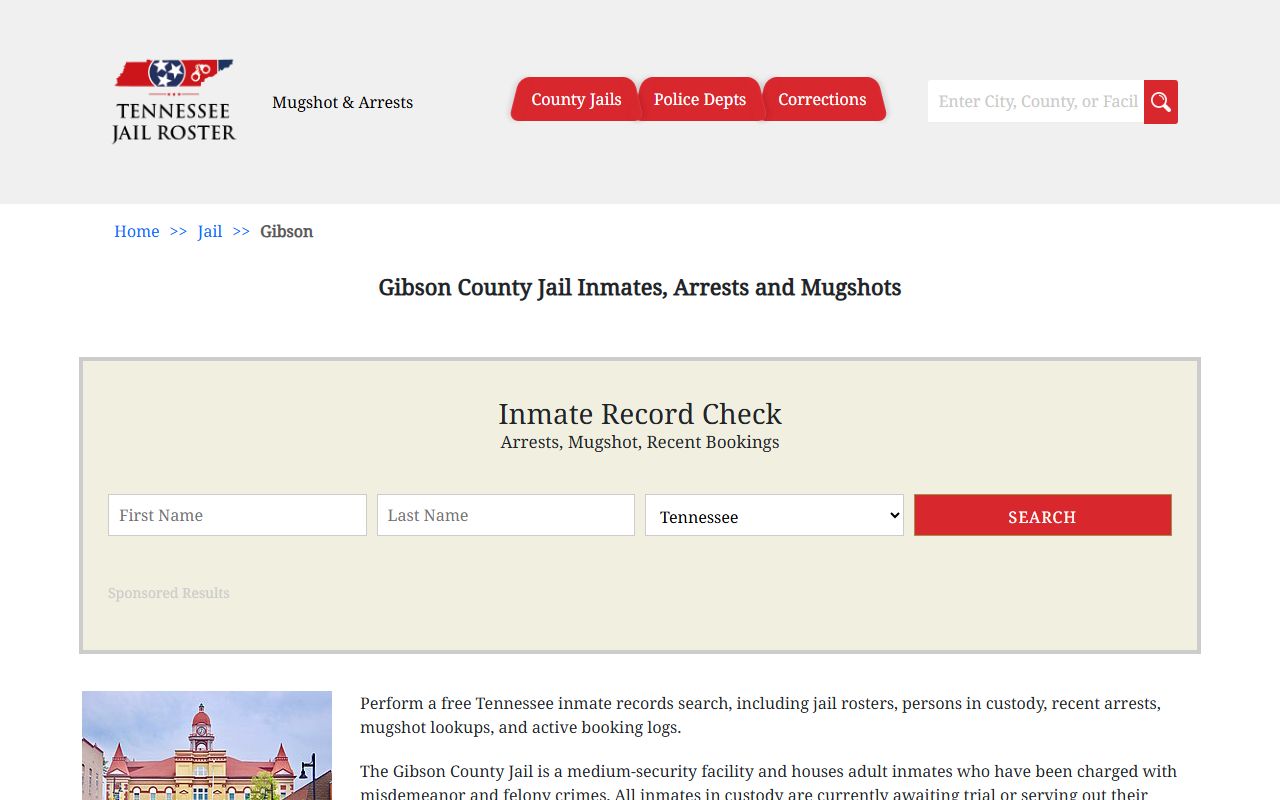 Gibson County 24 hour booking