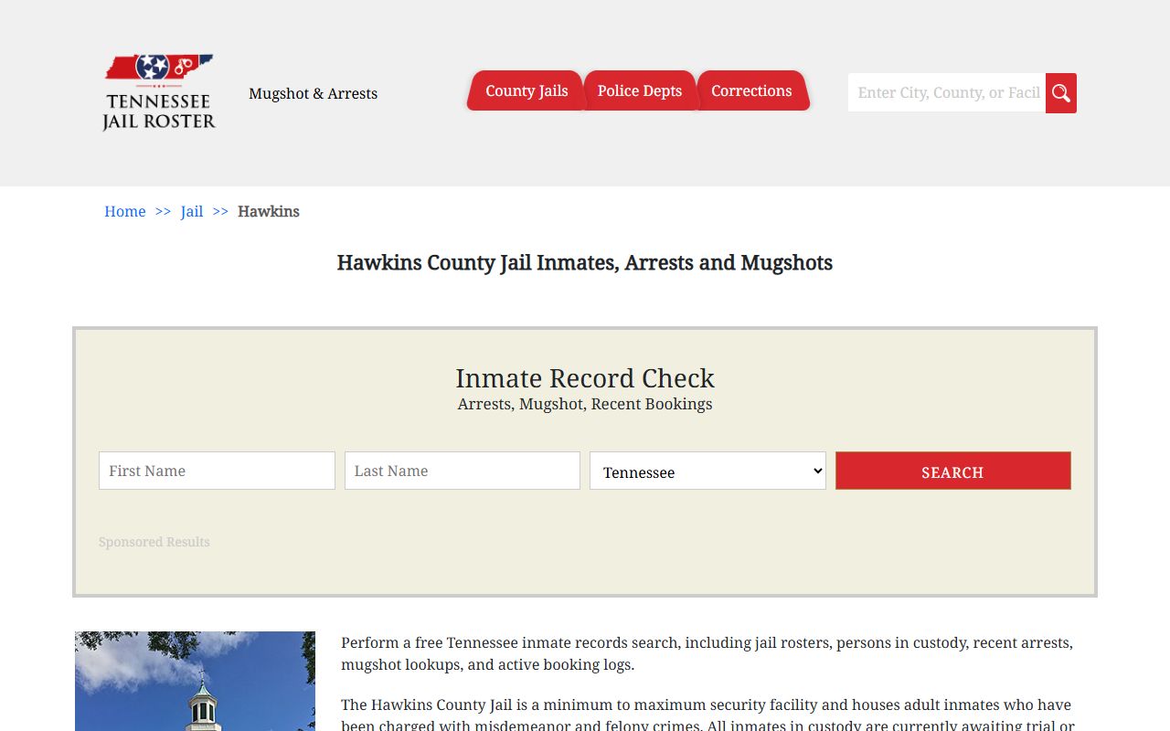 Hawkins County 24 hour booking