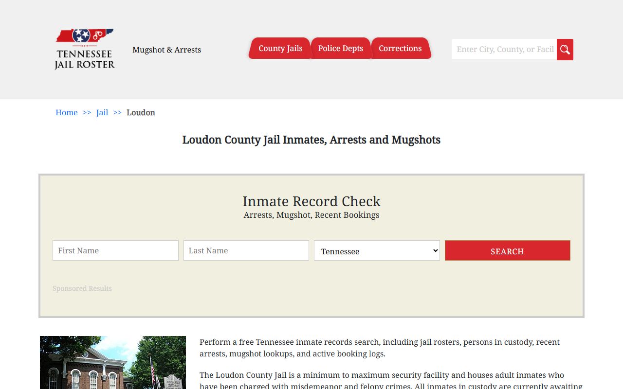 Loudon County 24 hour booking sheriff portal