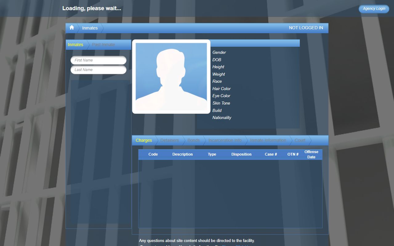 Smith County 24 hour booking screenshot